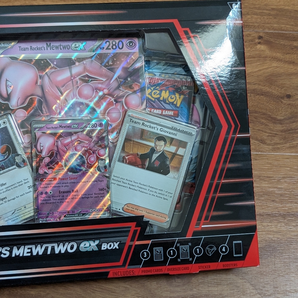 NEW Pokemon Team Rockets Mewtwo Box Factory Sealed! Destined Rivals - Picture 7 of 8